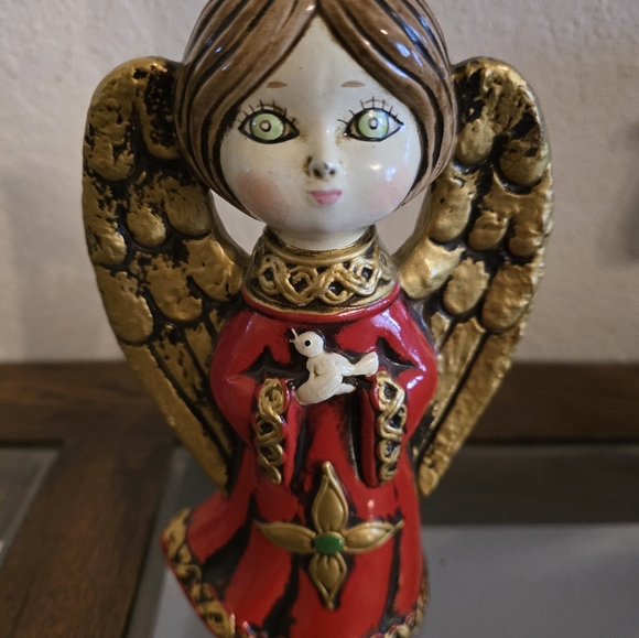 Vintage 1970's  Hand Painted Ardco Paper Mache Angel - Picture 2 of 7